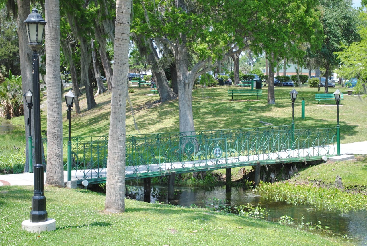 Footbridge at Spring Park in Green Cove Springs, Clay County