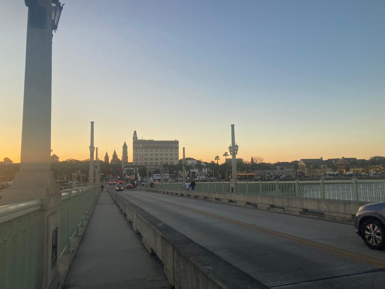 Bridge of Lions in St. Augustine at sunset, St. Johns County